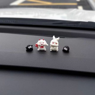 🐾創意擺件汽車小擺件搞怪可愛小煤球車載卡通創意個性中控臺顯示螢幕裝飾品擺件 ins風 裝飾 飾品 生日禮物