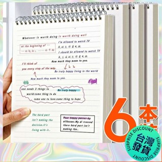 【🔥臺灣發貨🔥】【18.4萬人好評】A5上翻綫圈本筆記本簡約大學生考研文具網格本豎翻記事本A4橫綫本 4PMF