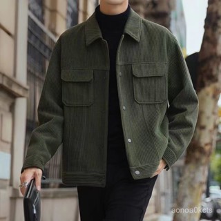 【小蓮的賣場】2025春秋冬裝外套牛仔夾克燈芯絨男士冬季潮加厚衣服男潮流翻領