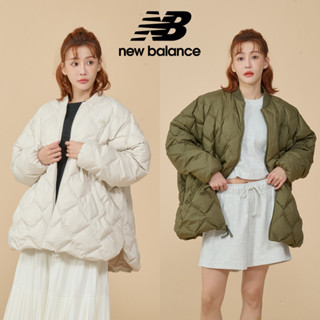 【New Balance】 NB 保暖防潑水外套 女性 軍綠/米白色 WJ43503DMO/WJ43503MBM