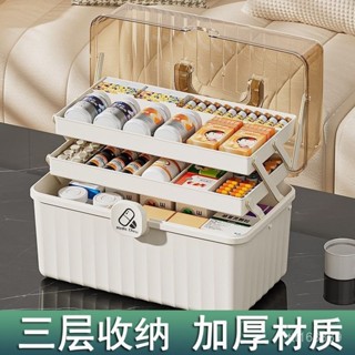 臺灣熱賣多層醫藥箱家庭裝家用大容量嬰兒童小藥品收納盒學生宿捨急救箱 NCLV