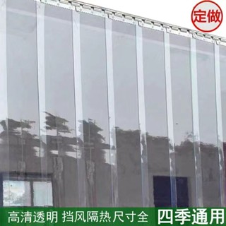 【客製化|加厚不加價】【柔軟耐用】透明塑膠PVC軟門簾空調隔斷家用秋冬季保暖擋風防寒四季通用門簾折疊門簾