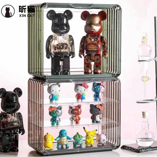免運 破損補發 盲盒收納展示櫃盒架亞克力樂高手辦泡泡瑪特公仔透明防塵罩收納盒桌上置物架 桌上展示櫃 公仔展示櫃