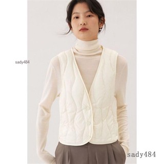 【熱銷免運】羽絨馬甲女時尚輕薄保暖羽絨背心高檔洋氣內搭女秋冬白鴨絨馬夾 背心 針織背心 背心女 馬甲背心 內搭背心
