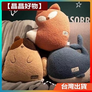 👏💕【晶晶好物】辦公室抱枕被子兩用午睡枕頭靠枕女生睡覺小毯子二閤一車載汽車用 RLBK188188
