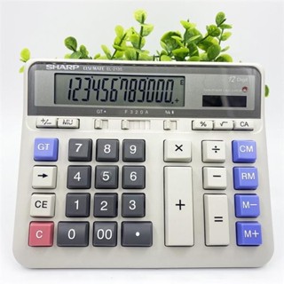 SHARP夏普聲寶EL-2135小算盤12位財務 銀行專用太陽能辦公計算機