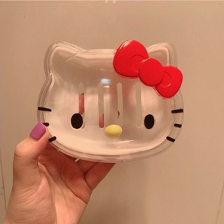 可愛肥皂盒 瀝水香皂盒🔥hello kitty肥皂盒學生宿舍個性創意可愛瀝水衛生間家用旅行帶蓋 皂盒 皂託