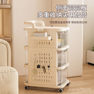 🛒小推車置物架可移動抽屜式收納箱抽屜式零食櫃寶寶玩具收納置物架