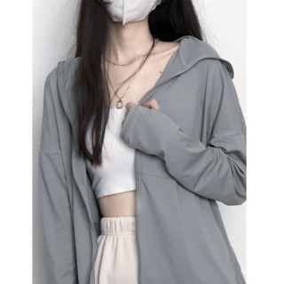 精緻女人生活館💄UNII冰絲透氣防曬衣女薄款防紫外綫運動連帽長袖外套寬鬆百搭