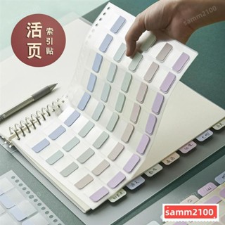 🔥臺灣熱賣📏索引貼📐 三年二班 標籤紙質可書寫 索引貼 分類 透明標籤便籤貼紙莫蘭迪色系ins風網紅目錄分類貼熱銷