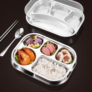 316不鏽鋼食品級便當盒 可微波飯盒 分格便當盒 加熱便當盒 食品級餐盒 保溫飯盒 學生餐盒 附餐具便當盒 餐盤