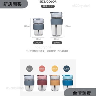 樂扣玻璃隨行杯樂扣杯隨行杯環保杯兩用杯蓋吸管杯玻璃杯春氛小舖158