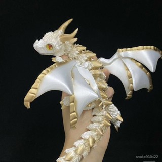 【臺灣熱賣】3d列印多色超大玩具爆款飛龍關節可動立體仿動物兒童禮物車載擺件