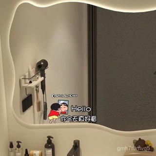 ✨臺灣出貨 全臺免運 【店鋪熱銷】蠟筆小新卡通貼紙鏡子裝飾衛生間鏡麵可愛貼畵浴室玻璃玻璃門防水