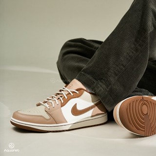 Nike Air Jordan 1 男 咖啡 AJ1 牛奶糖雕花 皮革 喬丹 運動 雕花 休閒鞋 HF5753-221
