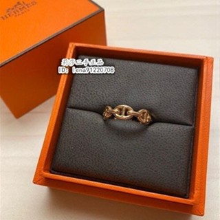 HERMES 愛馬仕 豬鼻子戒指 玫瑰金 戒指 女生戒指 H110025B