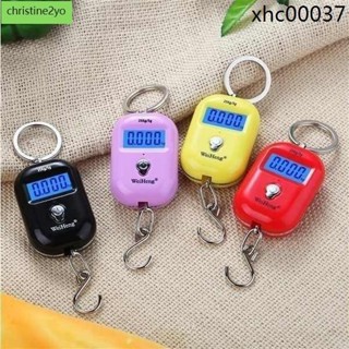 熱賣.威衡微型迷你小電子秤手提稱掛秤快遞吊勾稱便攜鑰匙扣買菜秤25kg