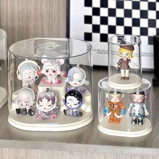 火爆全網桃園出貨手辦展示櫃盲盒收納盒亞克力透明防塵泡泡瑪特盒子玩具擺件展示架