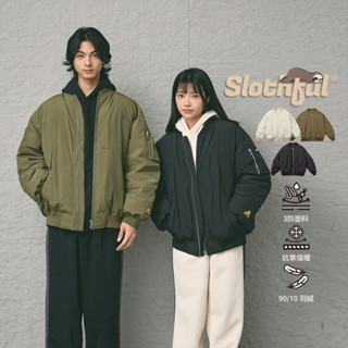 【SLOTHFUL®】飛行外套 羽絨外套 防潑水外套 保暖外套 防風外套 夾克 厚外套 冬天外套 外套男 日系外套 外套