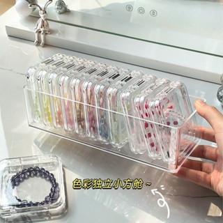 ins風亞克力水晶手串收納盒 手鏈首飾存放盒 文玩項鏈收納盒子 展示盒 首飾盒 飾品透明防塵盒 耳飾戒指首飾盒 展示專用