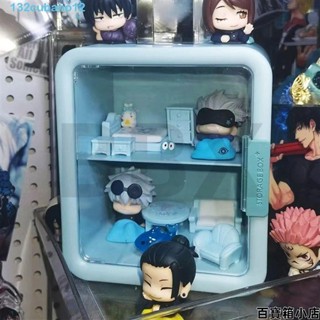 亞克力模型顯示框,儲物盒展示架亞克力展示娃娃盒,雙層粉色/藍色防塵透明數字展示盒