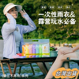 臺灣出貨 一次性雨衣兒童雨衣便攜式戶外漂流旅遊成人大童加厚透明卡片雨衣 拋棄式雨衣 連身雨衣 壓縮雨衣 卡片雨衣 旅遊