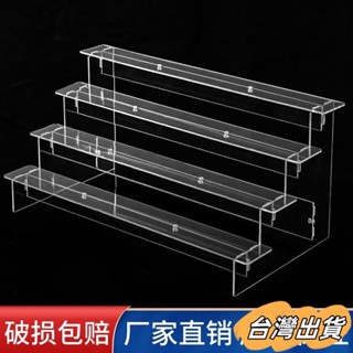 臺灣出貨 立牌展示架 壓剋力階梯式架 泡泡瑪特陳列架 階梯公仔展示架 透明盲盒手辦模型底座架 陳列木架 盲盒收納架 手辦