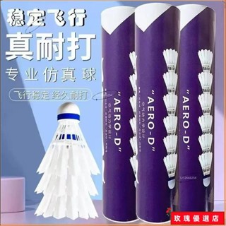🌞臺灣出貨+熱賣🌞￡羽毛球￡ 下殺 模擬鵝毛 羽毛球 耐打塑膠尼龍娛樂飛行學生防風訓練比賽室外