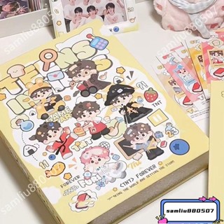 TNT時代少年團 Q版TNT卡冊 A5四宮格 開口活頁相簿 拍立得 愛豆小卡收納冊 禮物 通用3寸小卡收納 擋板 內頁