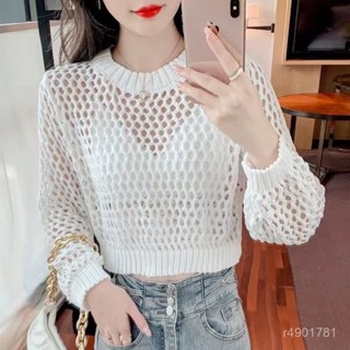 🍁 限時下殺 長袖上衣女 長袖 polo衫 長袖衣服 女生長袖上衣 防曬外套 雪紡襯衫 女生衣著 條紋襯衫 防曬 A