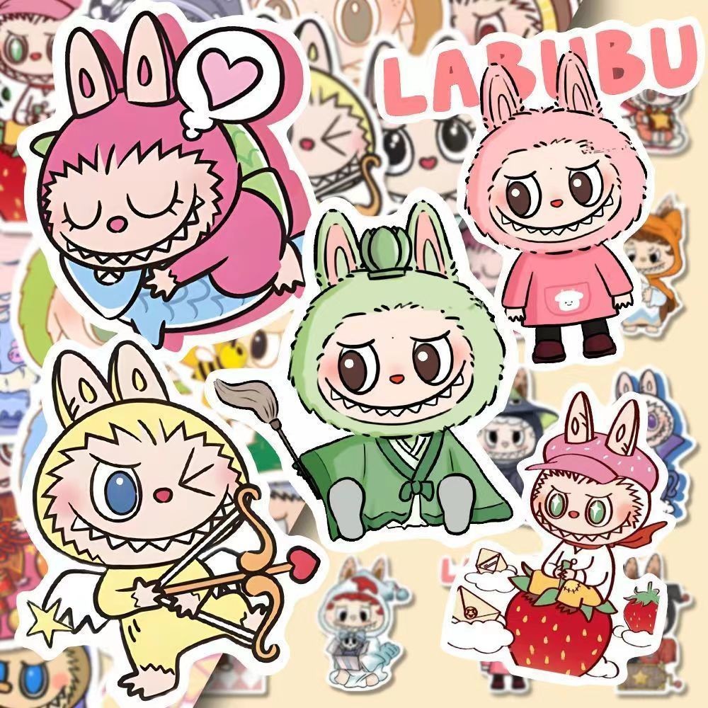 🍀限時低價🍀160張labubu貼紙 拉佈佈貼紙 labubu週邊 labubu labubu裝飾 小貼紙 貼紙 裝飾