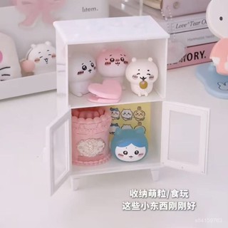 【暢銷臺灣好物免運✨】萌粒食玩收納盒ins風可愛娃娃屋迷你傢俱模型過家家玩具多層