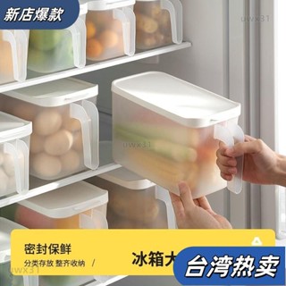 ⭐新店開張⭐食品級冰箱收納盒 廚房整理放蔬菜雞蛋保鮮盒 冷凍專用大容量儲物盒 冷凍雞蛋收納盒 密封收納盒 冰箱保鮮717