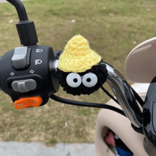 【臺灣出貨】機車頭盔裝飾 機車裝飾品✨魔術貼彩色帽子煤球電動車捆綁式小物件摩托車裝飾品配飾山地車貼