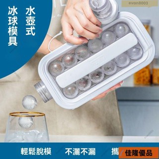 低價熱賣🔥H【店鋪熱銷】冰球模具水壺 二合一製冰 製冰水壺 冰格 冰塊水壺 冰格水壺 冰格神器冰壺冰塊矽膠球形家用冰箱