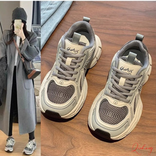 ❣️臺灣齣貨❣️老爹鞋女款春秋2025年新款女鞋百搭厚底鞋子爆款休閒鞋增高運動鞋 休閒鞋singtime