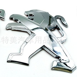 適用標緻車標貼408 508 206 207 3D創意標緻5008車貼後4008尾標 車子配件