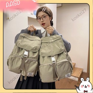 💝臺灣出貨💝🎀【 限時優惠】韓國 INS 工裝風 輕便 後揹包 女 通勤 上課 大容量 旅行 揹包 男 學A616