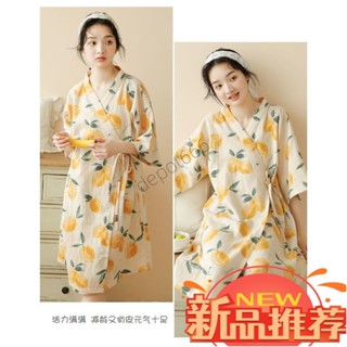店長推薦🔥「四季通用」日系ins風浴袍 軟糯短袖家居服 夏季睡袍 日式和服 睡袍睡衣