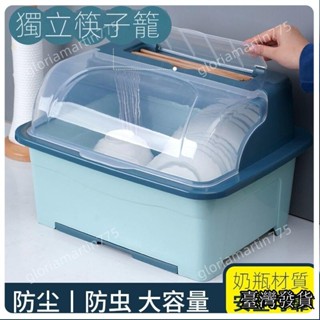 臺灣出貨SUIYI廚房置物架裝碗筷收納盒碗碟瀝水架家用放碗箱碗盤收納架檯麵碗櫃