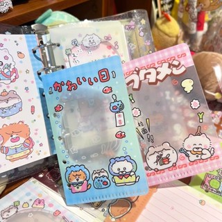 桃園出貨⚡【店鋪熱銷】鉛筆小勺m5活頁夾收納袋a8活頁手帳替芯可愛貼紙拍立得卡冊相簿
