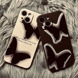 新款ins風蝴蝶蘋果13/14/15ProMax手機殼iPhone11/12矽膠XR/XS唯美78P