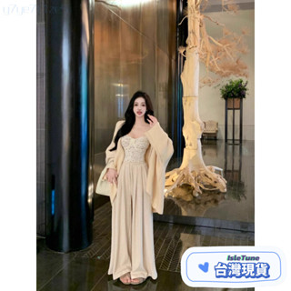 🎶小鈴音Isletune🔔推薦🔔包臀裙顯瘦半身裙長裙牛仔裙春季純慾風套裝女甜美長袖毛衣外套女裝秋季蕾絲內搭背心上衣
