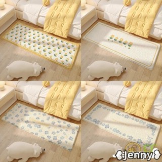 臺灣發貨【免運】Jenny❥可愛ins花朵加厚仿羊絨地毯臥室床邊毯加厚防滑飄窗墊客廳茶几墊