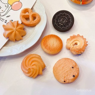 🔥臺灣熱賣 免運🔥 【店鋪熱銷】曲奇餅幹髮夾兒童模擬食物創意可愛網紅髮卡寶寶劉海碎髮夾子頭飾