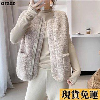 🌸臺灣限時低價🌸 馬甲外套韓版2022秋冬新款羔羊毛絨馬夾外穿外套復古風背心女皮毛一件式潮馬甲厚針織背心大尺碼外套風