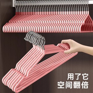 【30天熱銷5426件】衣架家用掛衣100個衣服不銹鋼無痕防滑防肩角晾衣架衣服撐子 褲架