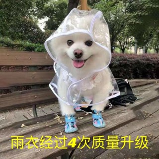【寵物防雨】狗狗雨衣透明大中型犬泰迪薩摩耶金毛比熊小型防水寵物衣服雨披