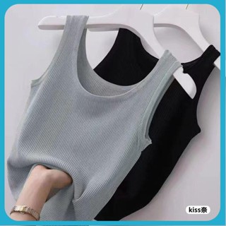 【全店折扣】冰絲吊帶背心女夏外穿內搭大碼螺紋修身打底衫無袖上衣薄 內搭背心 內衣背心涼感背心 內搭小可愛JS