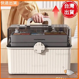 天天優選📣家用收納 藥品收納 收納藥箱多層藥箱家庭裝家用醫藥箱大容量藥物收納盒透明大號醫療急救藥盒
